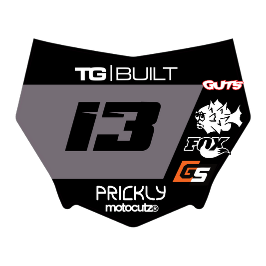 CUSTOM MOTOCUTZ FRONT PLATE DECAL