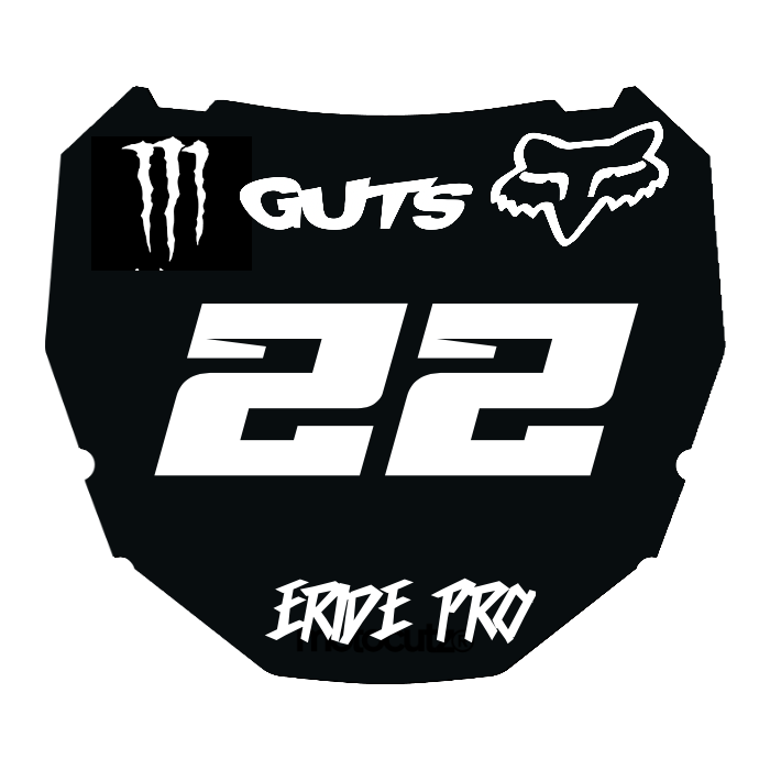 CUSTOM ODI NUMBER PLATE DECAL