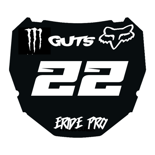 CUSTOM ODI NUMBER PLATE DECAL