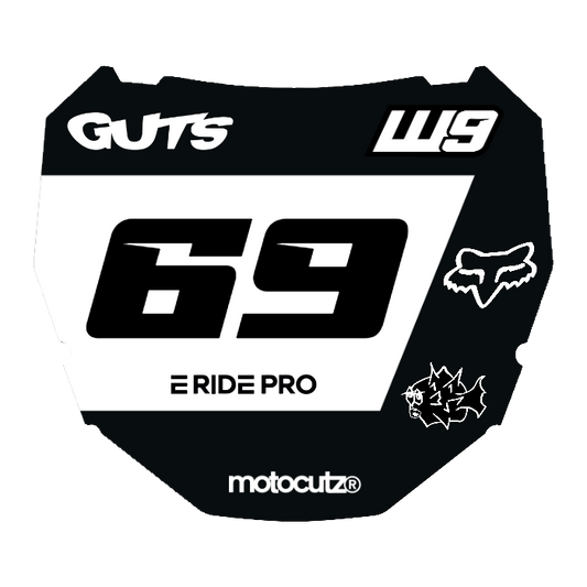 CUSTOM ODI NUMBER PLATE DECAL