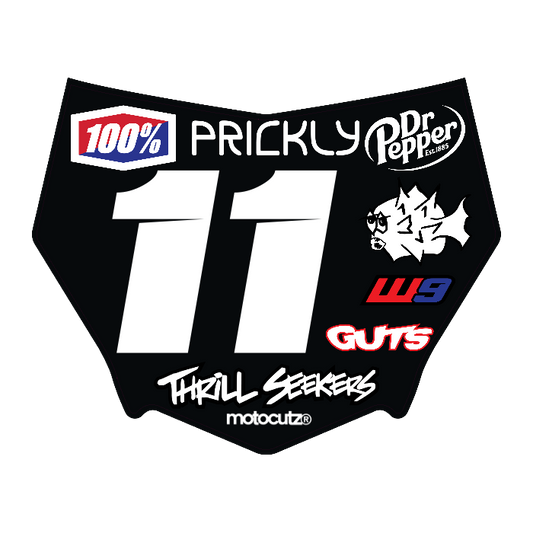 CUSTOM MOTOCUTZ FRONT PLATE DECAL