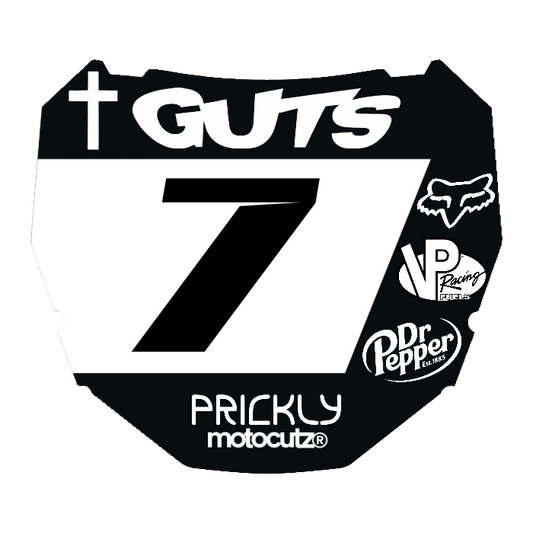 CUSTOM ODI NUMBER PLATE DECAL