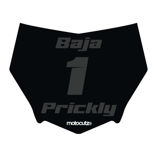 CUSTOM MOTOCUTZ FRONT PLATE DECAL