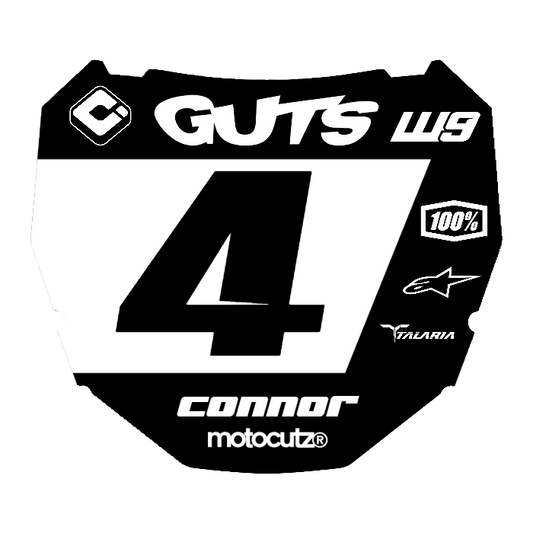 CUSTOM ODI NUMBER PLATE DECAL
