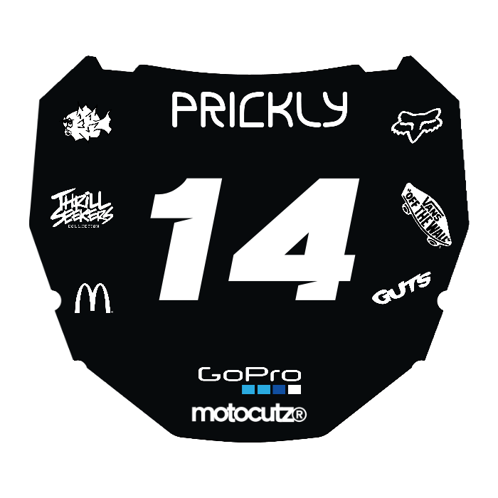 CUSTOM ODI NUMBER PLATE DECAL