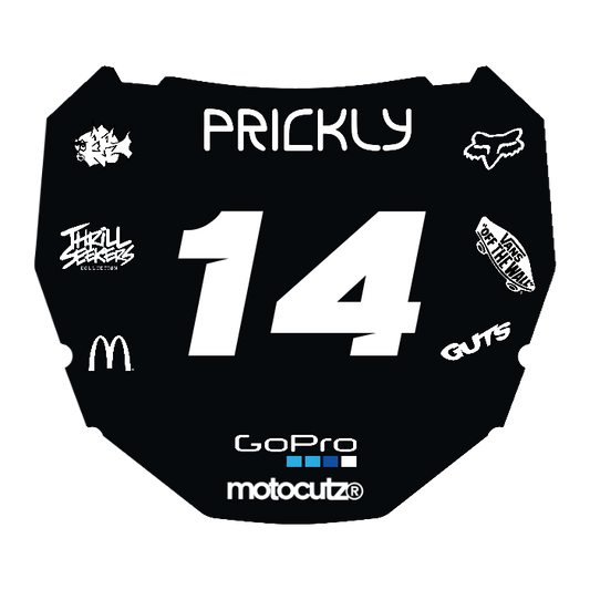 CUSTOM ODI NUMBER PLATE DECAL