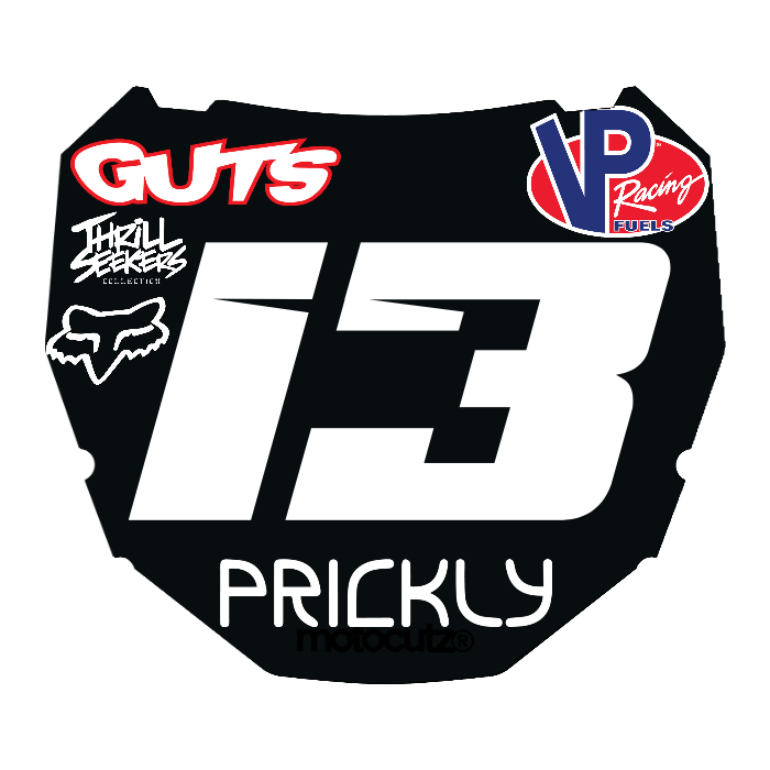 CUSTOM ODI NUMBER PLATE DECAL