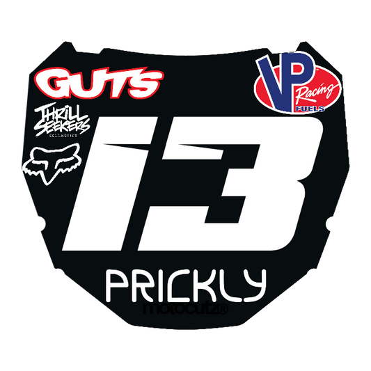 CUSTOM ODI NUMBER PLATE DECAL