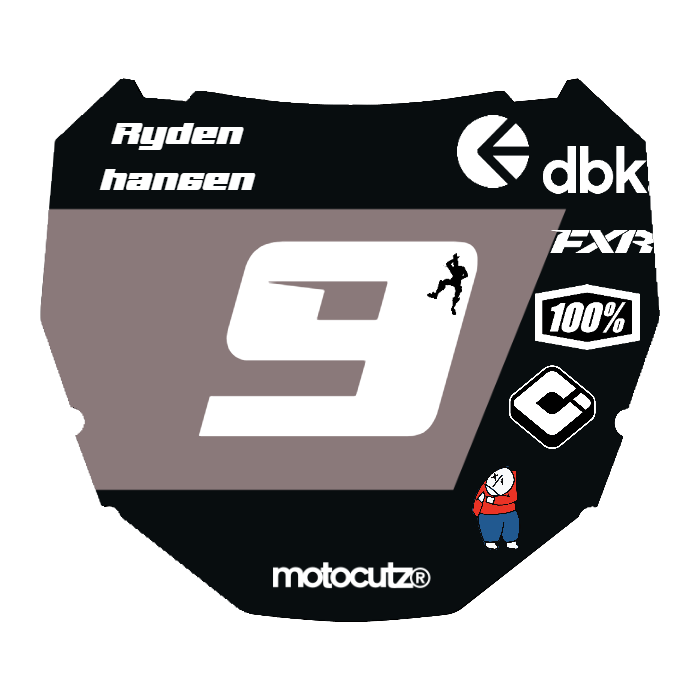 CUSTOM ODI NUMBER PLATE DECAL