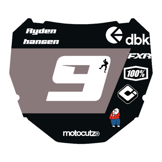 CUSTOM ODI NUMBER PLATE DECAL
