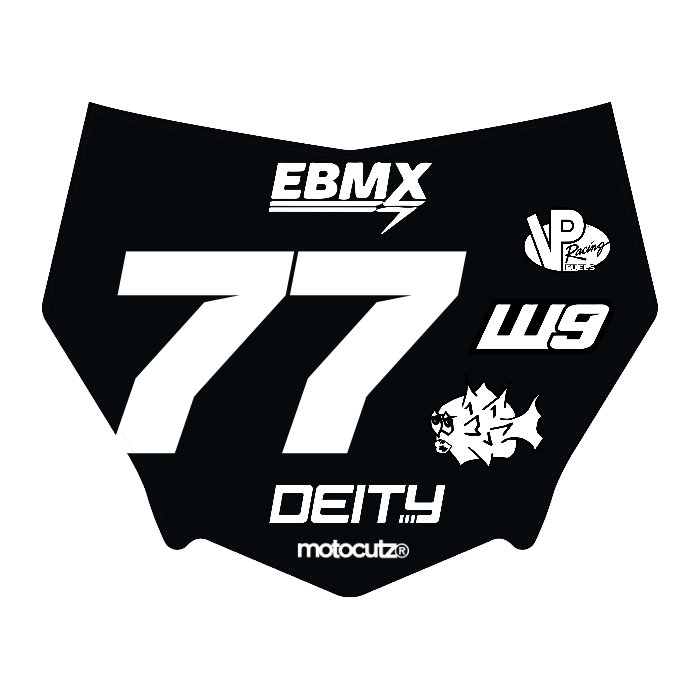 CUSTOM MOTOCUTZ FRONT PLATE DECAL