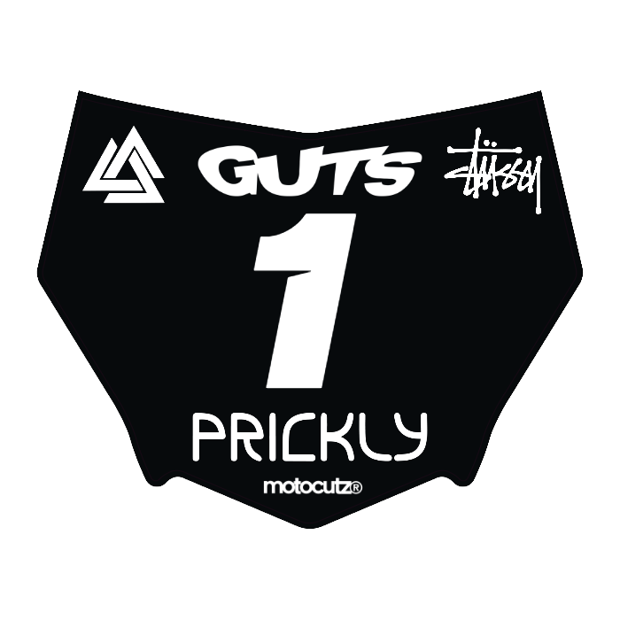 CUSTOM MOTOCUTZ FRONT PLATE DECAL