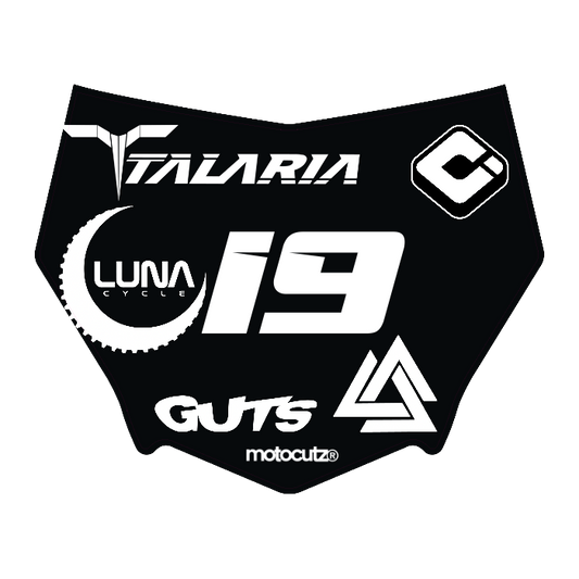 CUSTOM MOTOCUTZ FRONT PLATE DECAL