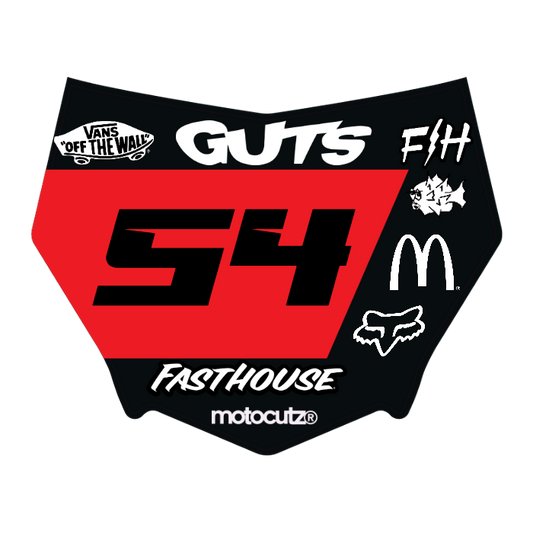 CUSTOM MOTOCUTZ FRONT PLATE DECAL