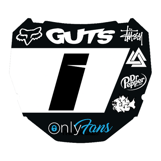 CUSTOM ODI NUMBER PLATE DECAL