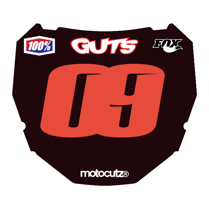 CUSTOM ODI NUMBER PLATE DECAL