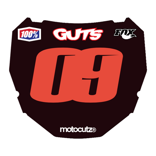 CUSTOM ODI NUMBER PLATE DECAL