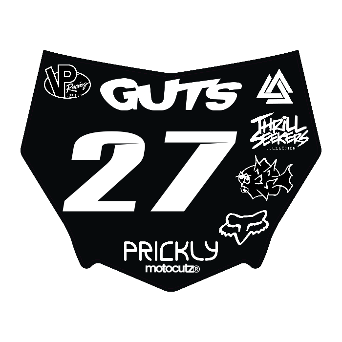 CUSTOM MOTOCUTZ FRONT PLATE DECAL