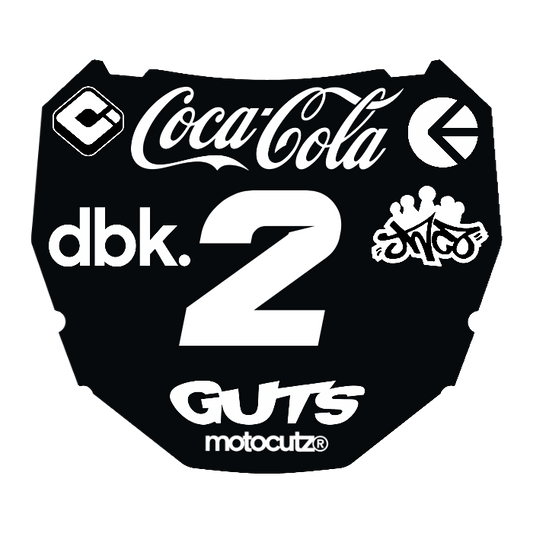 CUSTOM ODI NUMBER PLATE DECAL