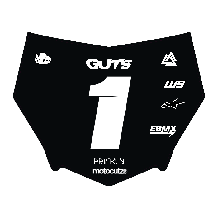 CUSTOM MOTOCUTZ FRONT PLATE DECAL
