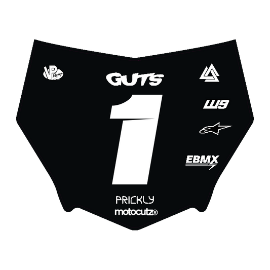 CUSTOM MOTOCUTZ FRONT PLATE DECAL