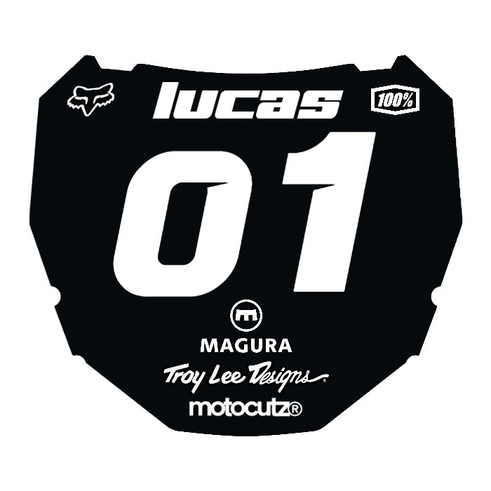 CUSTOM ODI NUMBER PLATE DECAL