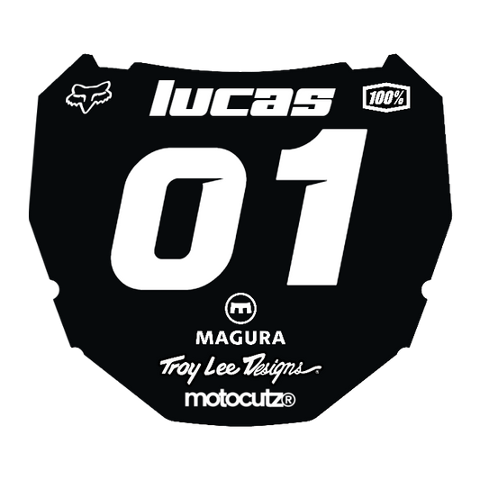 CUSTOM ODI NUMBER PLATE DECAL