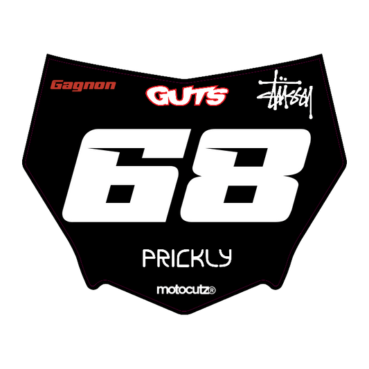 CUSTOM MOTOCUTZ FRONT PLATE DECAL