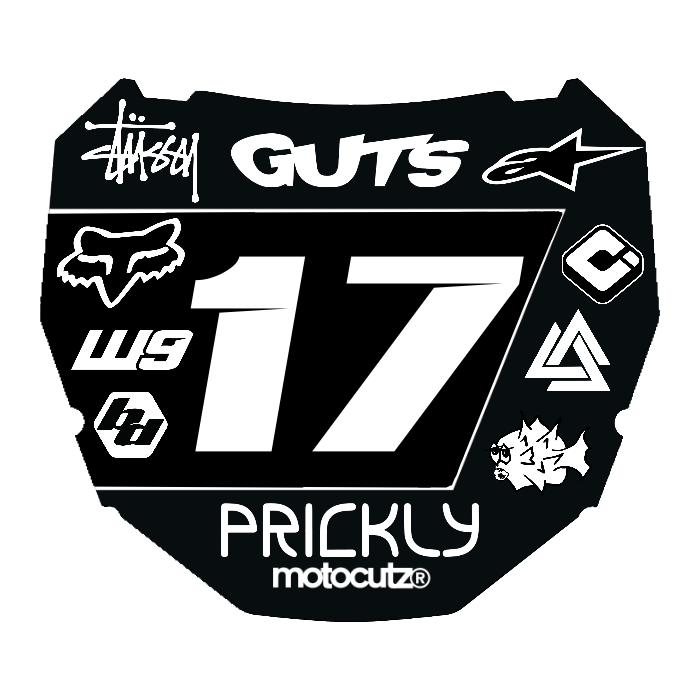 CUSTOM ODI NUMBER PLATE DECAL