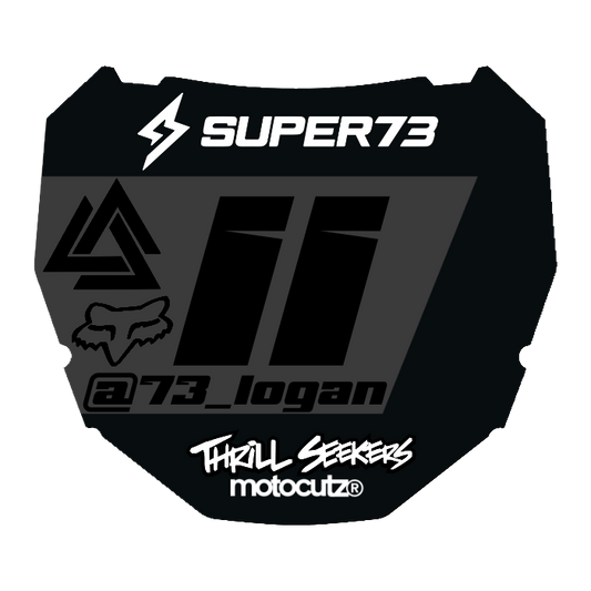 CUSTOM ODI NUMBER PLATE DECAL