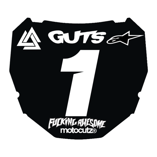 CUSTOM ODI NUMBER PLATE DECAL