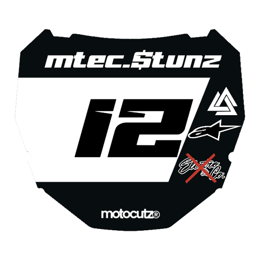 CUSTOM ODI NUMBER PLATE DECAL