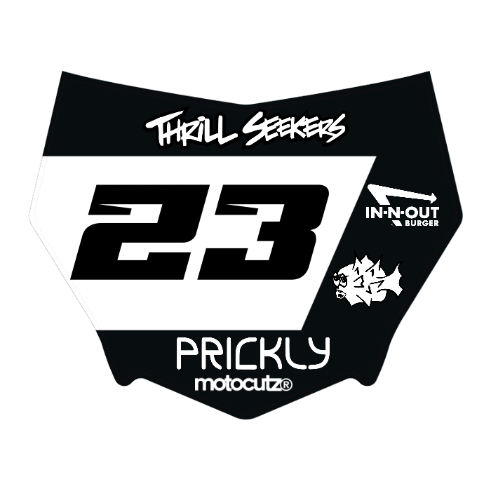 CUSTOM MOTOCUTZ FRONT PLATE DECAL