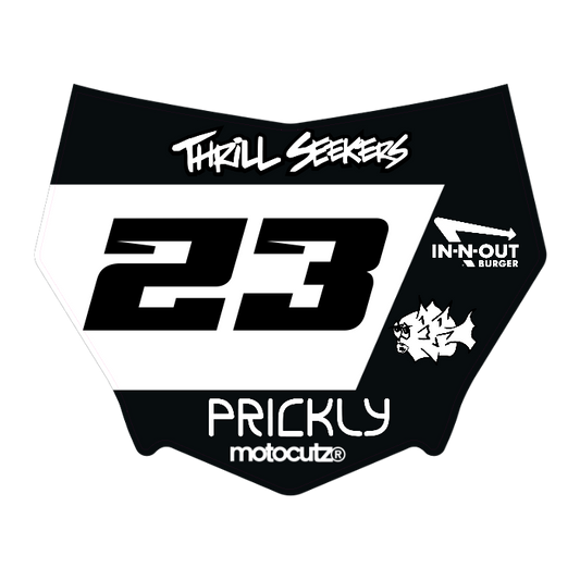 CUSTOM MOTOCUTZ FRONT PLATE DECAL
