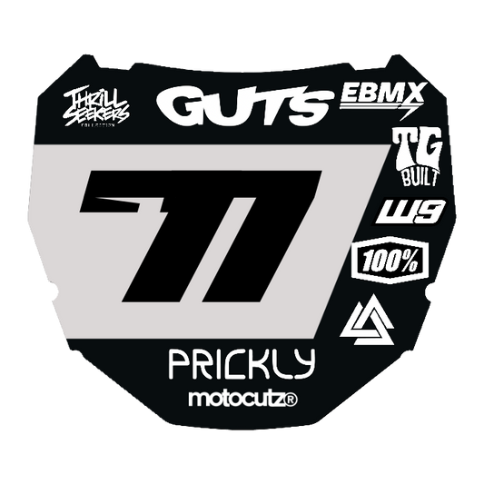 CUSTOM ODI NUMBER PLATE DECAL
