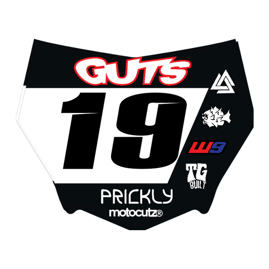 CUSTOM MOTOCUTZ FRONT PLATE DECAL