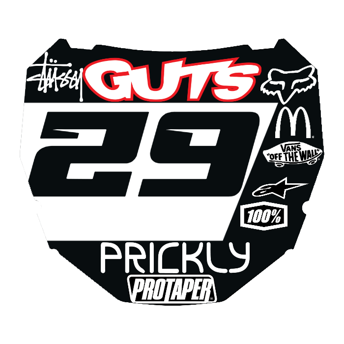 CUSTOM ODI NUMBER PLATE DECAL