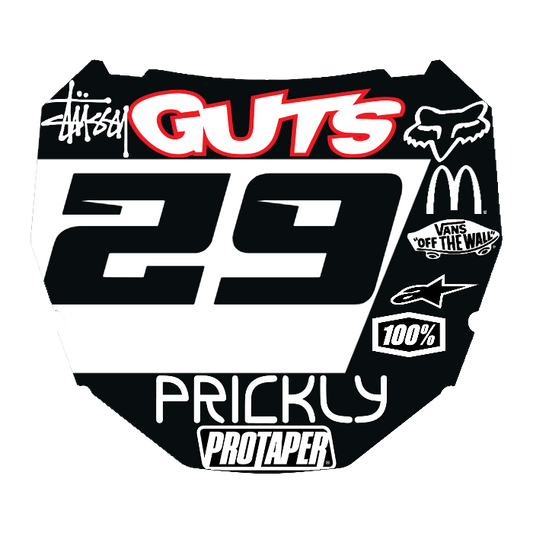 CUSTOM ODI NUMBER PLATE DECAL