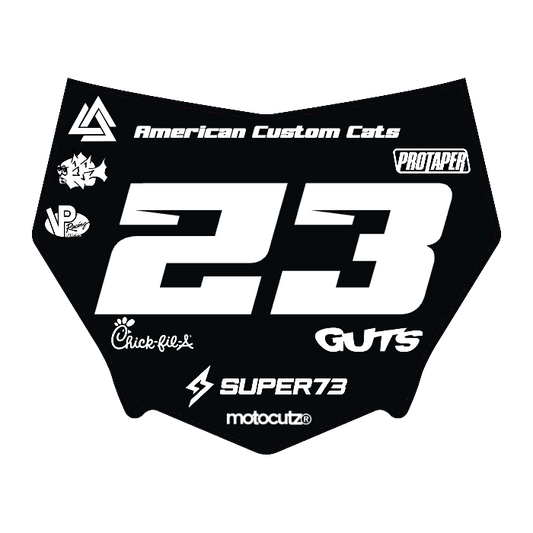 CUSTOM MOTOCUTZ FRONT PLATE DECAL