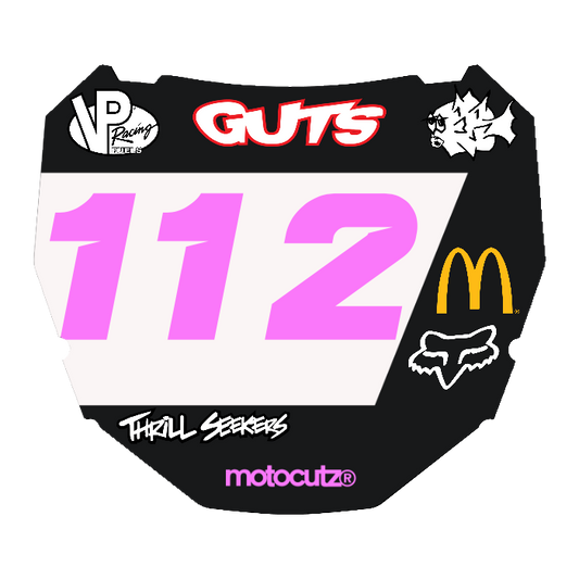 CUSTOM ODI NUMBER PLATE DECAL