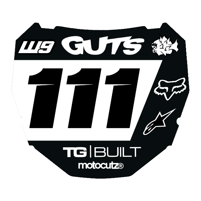 CUSTOM ODI NUMBER PLATE DECAL