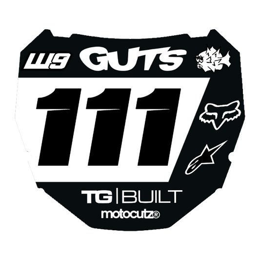 CUSTOM ODI NUMBER PLATE DECAL
