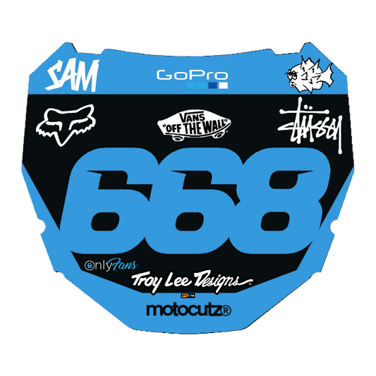 CUSTOM ODI NUMBER PLATE DECAL