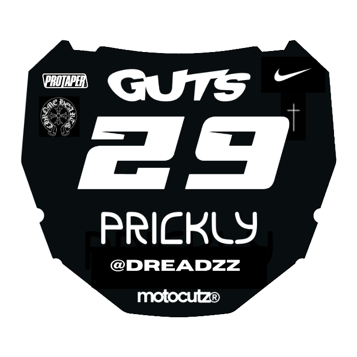 CUSTOM ODI NUMBER PLATE DECAL
