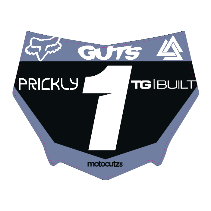 CUSTOM MOTOCUTZ FRONT PLATE DECAL