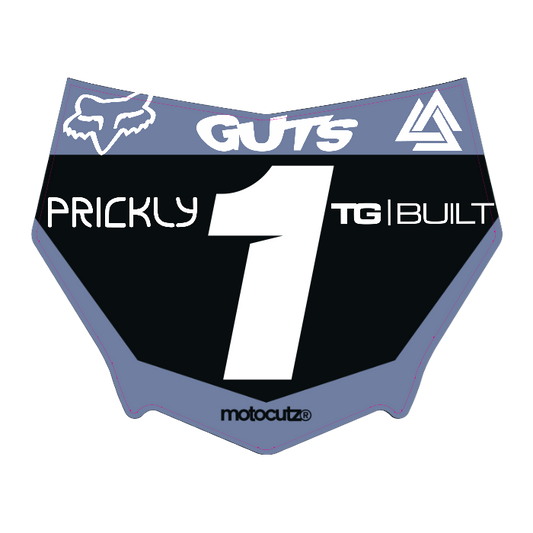 CUSTOM MOTOCUTZ FRONT PLATE DECAL