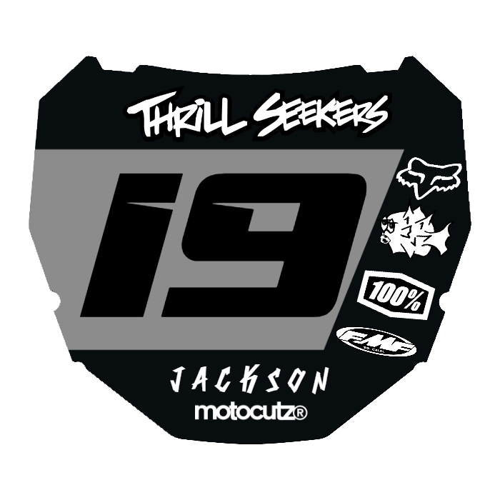 CUSTOM ODI NUMBER PLATE DECAL