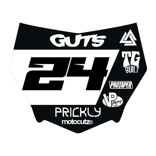 CUSTOM MOTOCUTZ FRONT PLATE DECAL