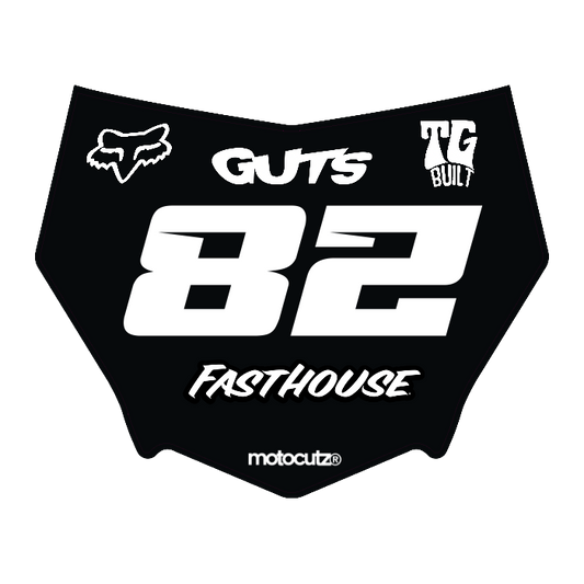 CUSTOM MOTOCUTZ FRONT PLATE DECAL