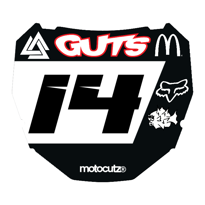 CUSTOM ODI NUMBER PLATE DECAL